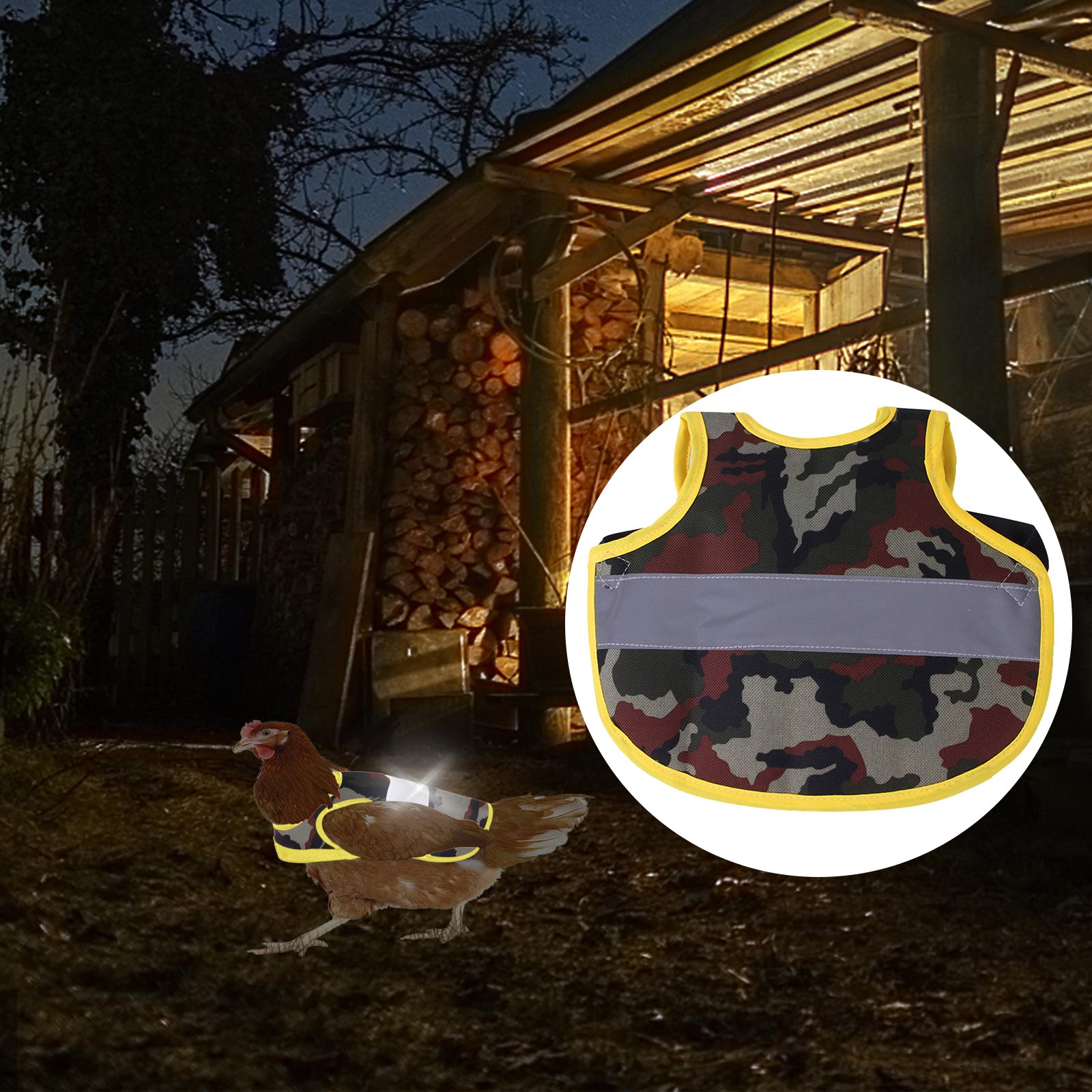 Chicken Saddle Hen Apron for Poultry Back Wing Protection Pet