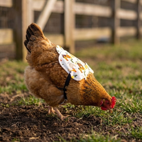 Chicken Saddle for Hens, Chicken Apron Back Protector for Hens, Waterproof Hen Saddle Chicken Vest With Adjustable Straps for Poultry Back Feather Protection, Easy to Wear