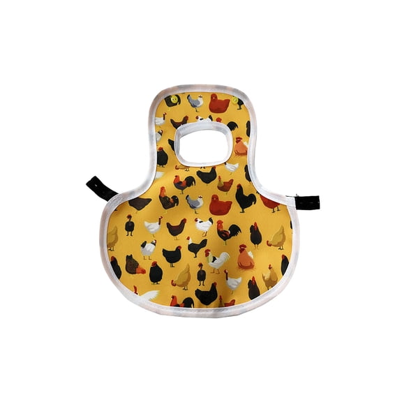 Chicken Saddle for Hens, Hen Saddle for Chickens with Adjustable Straps, Feather Protector Hen Apron, for Hens for Protection During Mating & Molting Yellow