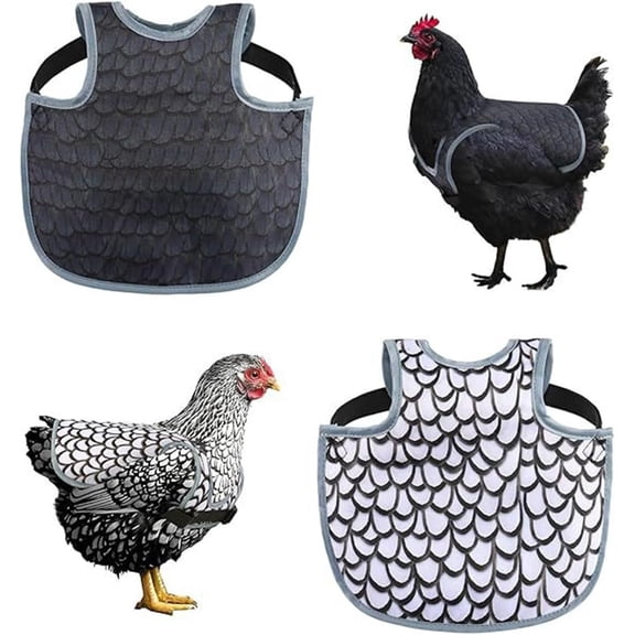 Chicken Saddles for Hens -Chicken Apron Back Protector Poultry Habitat Supplies for Hens With Adjustable Strap,Comfortable Chicken Jacket for Safety(6pcs - L)