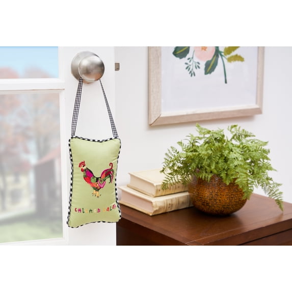 Chicken Salad Embroidered Mini Accent Pillow Decor