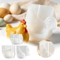 thumbnail image 1 of Chicken Shape Molds, Silicone Chicken Mold for Candle, Soap and Epoxy Resin, Reusable Flexible Rooster and Hen Molds for Farmhouse DIY Crafts, L, 1 of 6