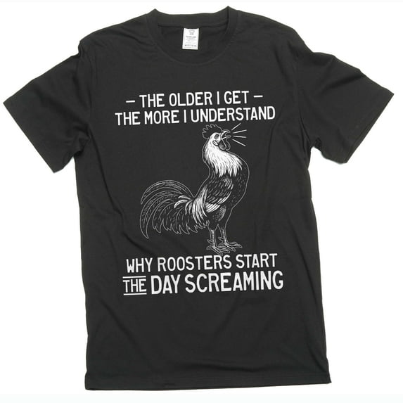 Chicken Shirt, Funny Rooster Shirt, Funny Chicken Shirt, Chicken Lover Gift, Farm Animal tee (Medium Black)