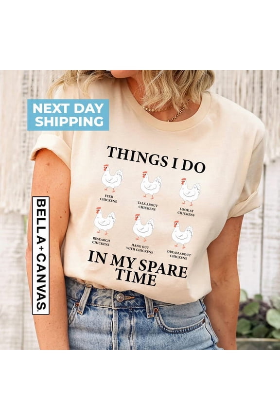 Chicken Shirt Girl Mom Farm Tee Farmer Dad Family Tshirt All Size S-3Xl