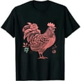 thumbnail image 1 of Chicken Shirt Women Cute Farm T Shirts Mom Country Causal Short Sleeve Tees Tops, 1 of 5