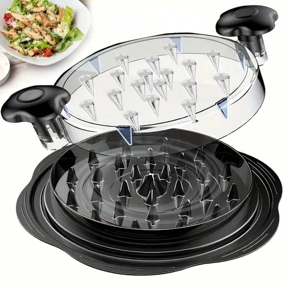 Chicken Shredder Large Chicken Breast Shredder Tool Twist ,Visible Meat Shredder Machine, Anti-Slip Strip, Ergonomic Handle, Suitable For Beef Chicken