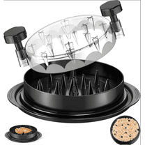 Chicken Shredder Tool with Transparent Lid - Large Meat Shredder Machine for Chicken, Beef & Pork, Ergonomic Handle, Dishwasher Safe, Anti-Slip Base, Includes Cleaning Brush