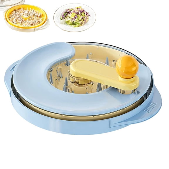 Chicken Shredder Tool Twist Large, Pro Meat Shredders for Chicken Breast, Visible Kitchen Grinder Machine with Anti Slip Base & Handle