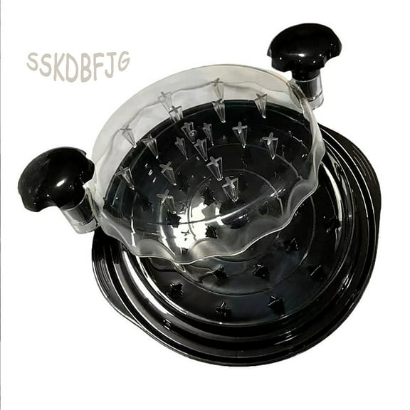 Chicken Shredder Tool Twist, Visible Chicken Breast Grinder Machine for Ground Food, Meat & Vegetables (Elegant Black)