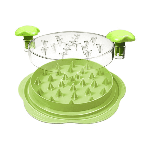 Chicken Shredder Tool with Clear Cover – Twist-Style Meat Shredder, Non-Slip Base, Dishwasher Safe, Green