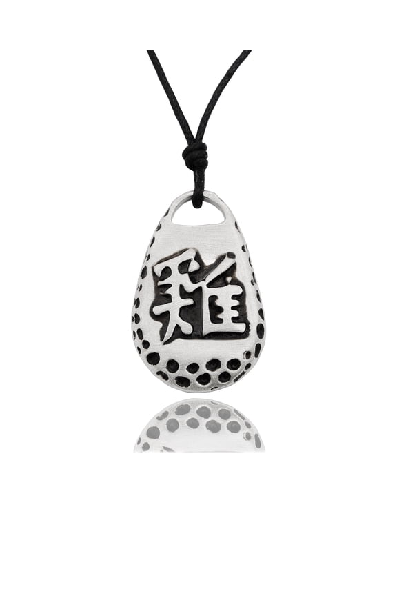 Chicken Silver Pewter Charm Necklace Pendant Jewelry With Cotton Cord