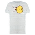 thumbnail image 1 of Chicken Singing Cartoon T-Shirt Men -Image by Shutterstock, Male Small, 1 of 2
