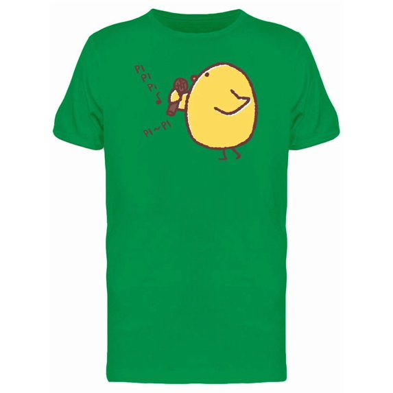 Chicken Singing Cartoon Tee Men's -Image by Shutterstock