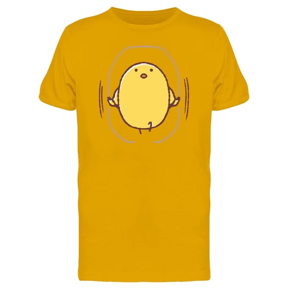 Chicken Skipping Rope Cartoon T-Shirt Men -Image by Shutterstock, Male Small