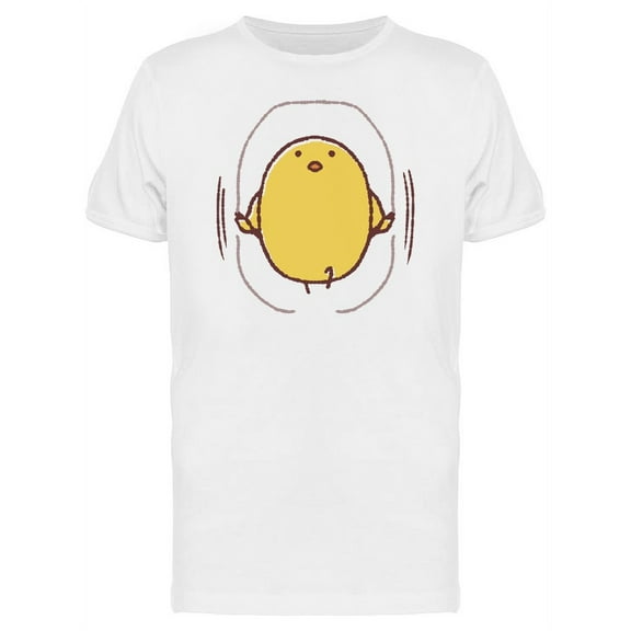 Chicken Skipping Rope Cartoon T-Shirt Men -Image by Shutterstock, Male Small