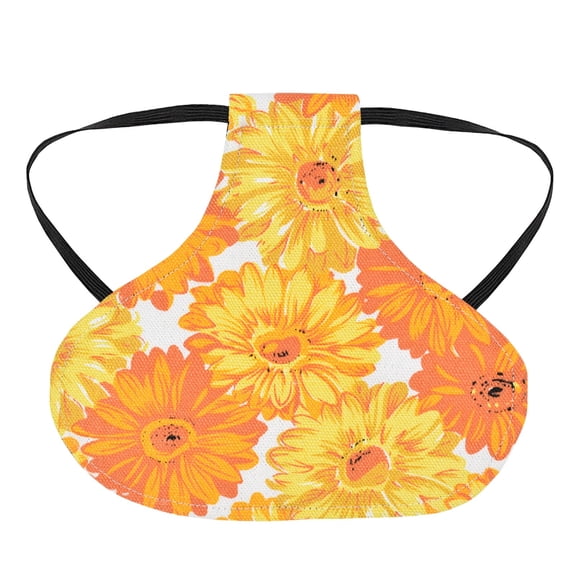 Chicken Soft Cloth Chicken Hens Printed Double Chicken Saddle with Elastic Straps Lightweight Hen Feathers Protector Saddle Apron