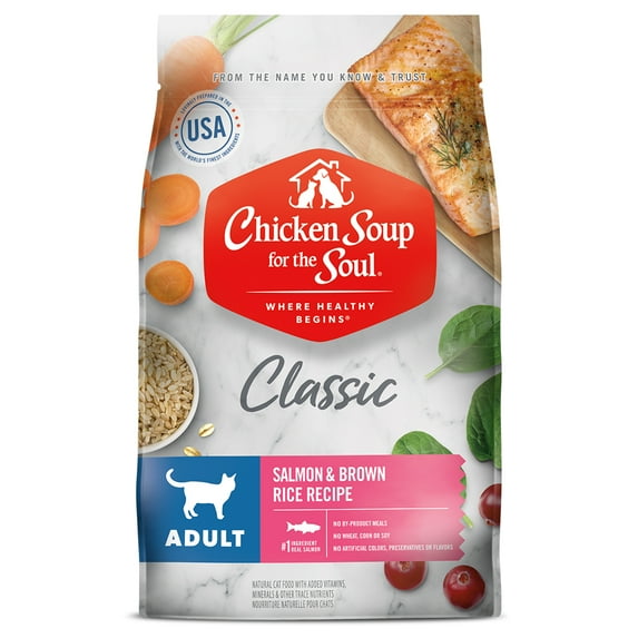 Chicken Soup Adult Cat - Salmon & Brown Rice Recipe Cat 13.5lb