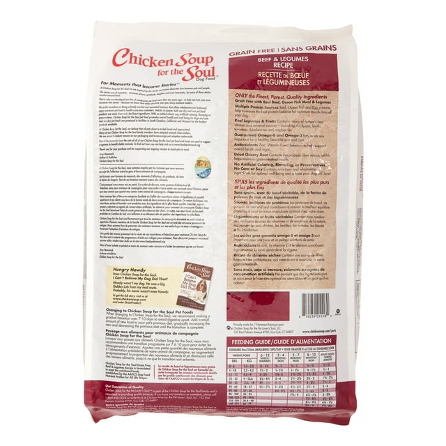 Chicken Soup For The Soul GrainFree Beef & Legumes Recipe Dry Dog Food, 25 lb
