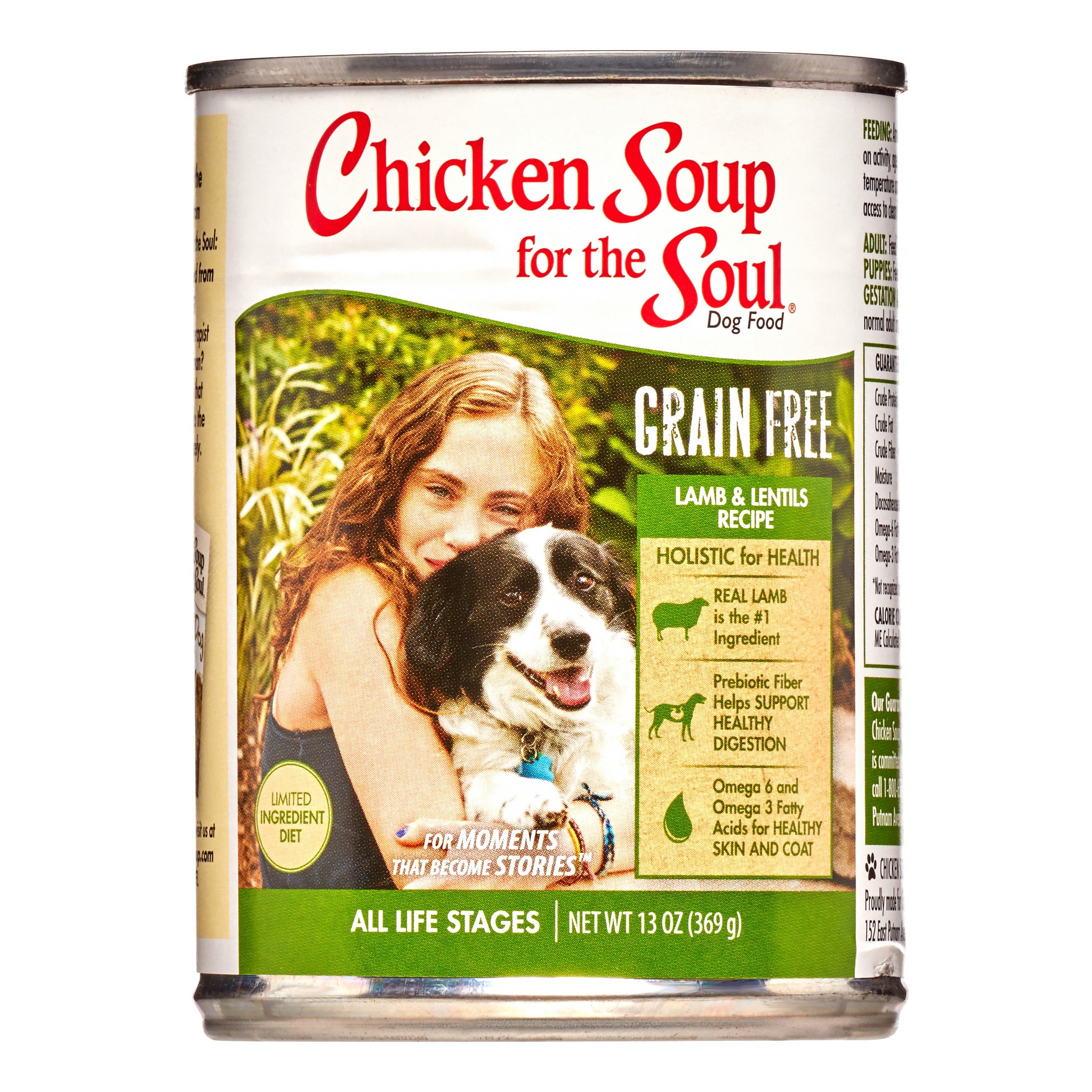 Chicken Soup For The Soul GrainFree Lamb & Lentils LID Recipe Wet Dog Food, 13 oz