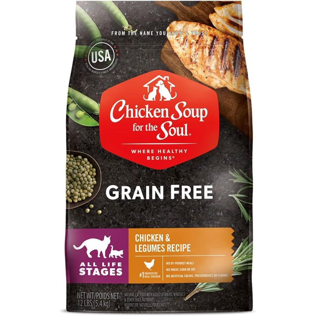 Chicken Soup for Soul Natural Grain Free Chicken & Legumes Dry Cat Food