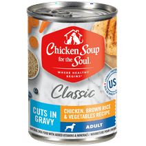 Chicken Soup for the Soul Chicken Br Rice & Vegetable in Gravy Adult Wet Dog Food(12x13.00oz. Case)