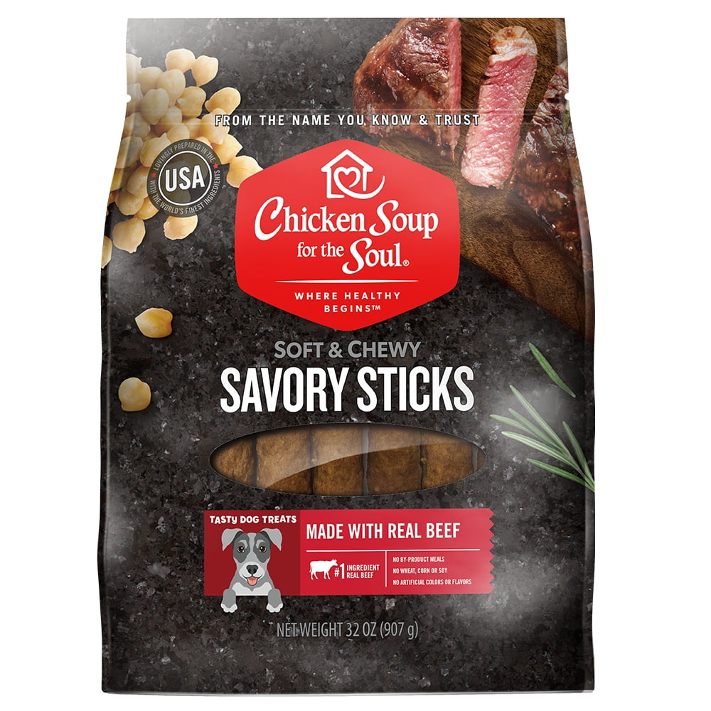 Chicken Soup for the Soul Savory Sticks Soft Chewy Bacon