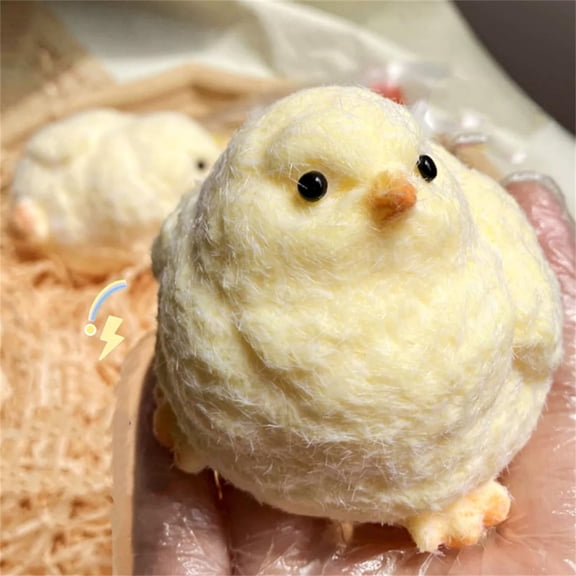 Chicken Stress Relief Toy, Czzoypi Ultra Soft Fidget Chick for Relaxation, Plush Chicken Toys Calming Sensory Anxiety Relief Durable Long Lasting