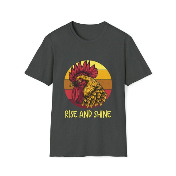Chicken T-Shirt, Rooster Tee, Rise And Shine T-Shirt, Country Farm Shirt