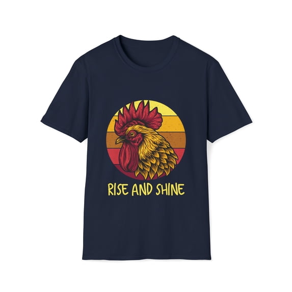 Chicken T-Shirt, Rooster Tee, Rise And Shine T-Shirt, Country Farm Shirt