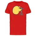 thumbnail image 1 of Chicken Taking A Picture Cartoon T-Shirt Men -Image by Shutterstock, Male Large, 1 of 2