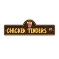 thumbnail image 1 of Chicken Tenders Plastic Street Sign - 6 Inch X 18 Inch Gift Food Fried Meal Snack Finger Sauce Crispy Lunch Dinner Kids, 1 of 4