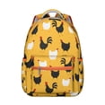thumbnail image 1 of "Chicken Themed Laptop Backpack for Teens & Adults - Durable Waterproof Backpack for School & Travel, Stylish Chicken Print, Spacious Bookbag", 1 of 6
