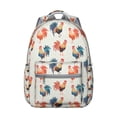 thumbnail image 1 of "Chicken Themed School Backpack - Durable & Waterproof Bookbag for Teens, College Students & Adults, Lightweight, Stylish Design, Perfect for Work & Travel", 1 of 6