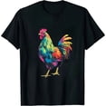 thumbnail image 1 of Chicken Tie Dye Hippie Poultry Farmer Farm Vintage Gift T-Shirt, 1 of 5
