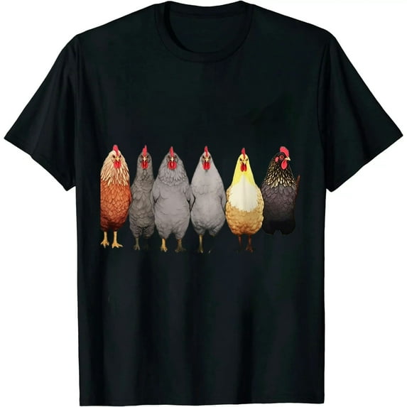 Chicken Tshirt Mom Cute T Shirts Womens Short Sleeves Farm Country Casual Tee Tops