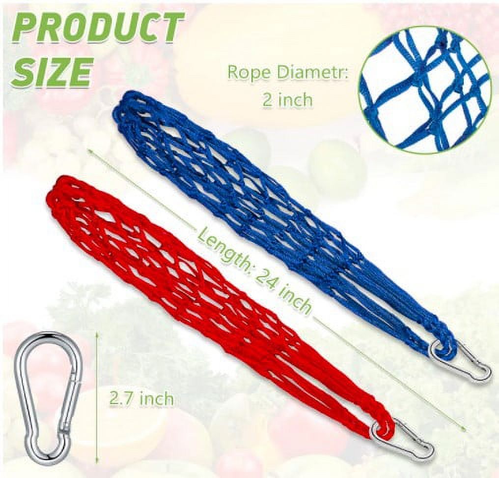 Chicken Vegetables String Bag Poultry Fruit Holder Hanging Feeder Toy ...