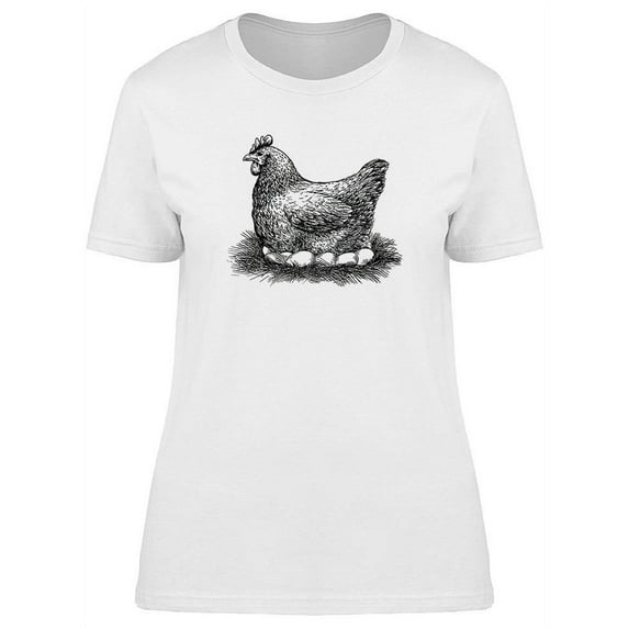 Chicken Vintage Design T-Shirt Women -Image by Shutterstock, Female Medium