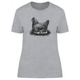 thumbnail image 1 of Chicken Vintage Design T-Shirt Women -Image by Shutterstock, Female x-Large, 1 of 2