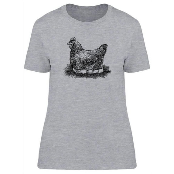 Chicken Vintage Design T-Shirt Women -Image by Shutterstock, Female x-Large