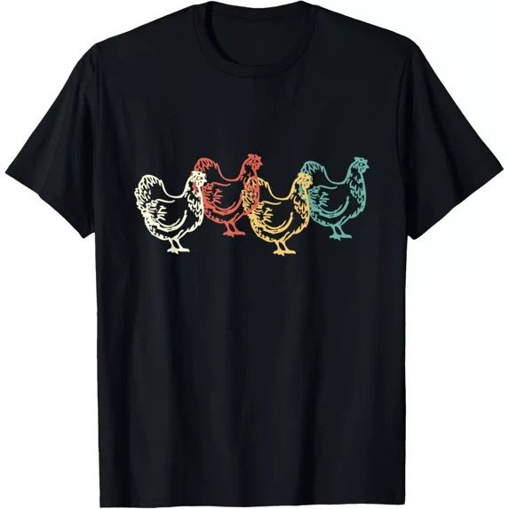 Chicken Vintage Funny Poultry Farmer Gift Unisex T-Shirt