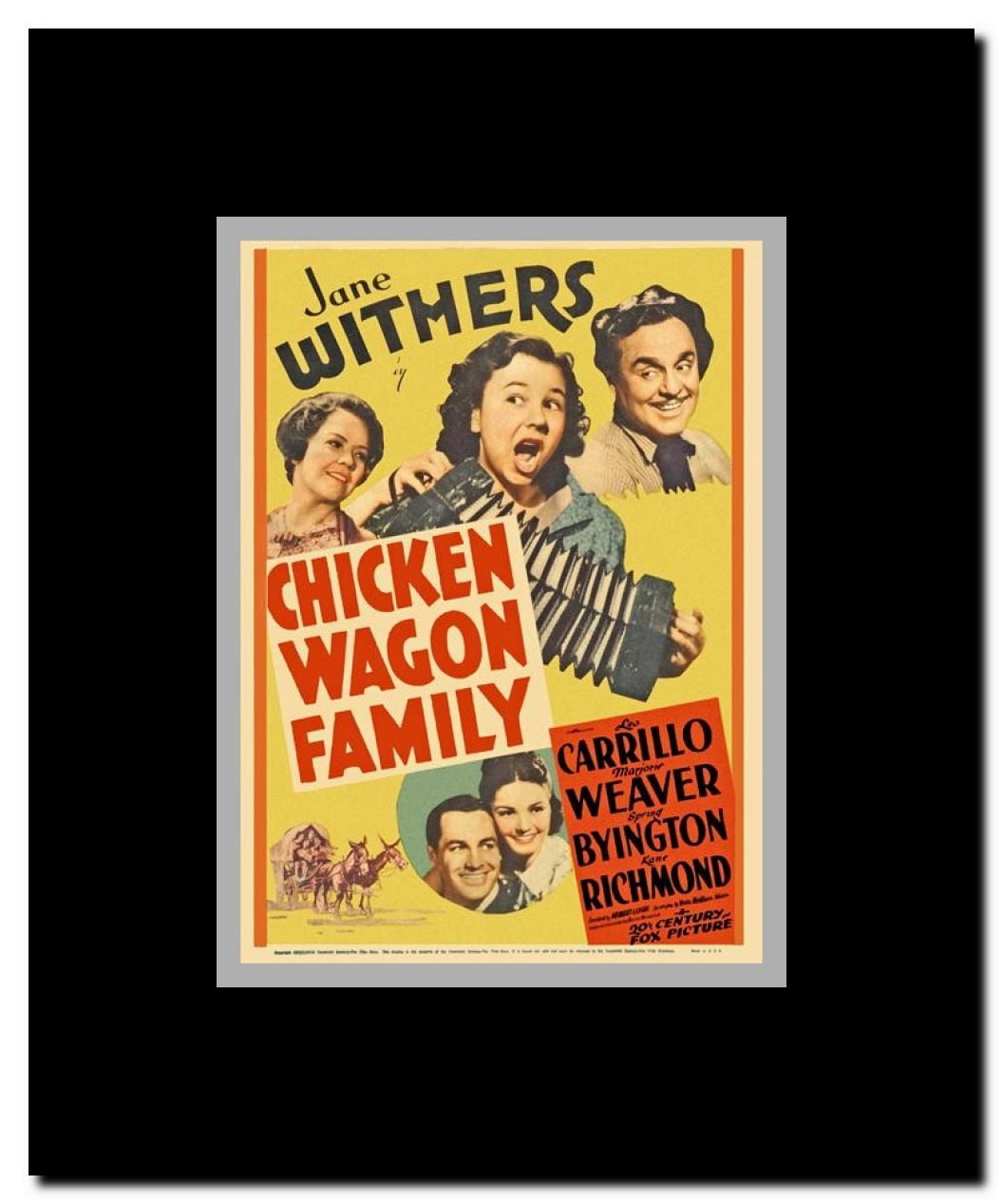 Chicken Wagon Family Framed Movie Poster