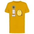 thumbnail image 1 of Chicken Waiting For Bus, Cartoon T-Shirt Men -Image by Shutterstock, Male 3X-Large, 1 of 2