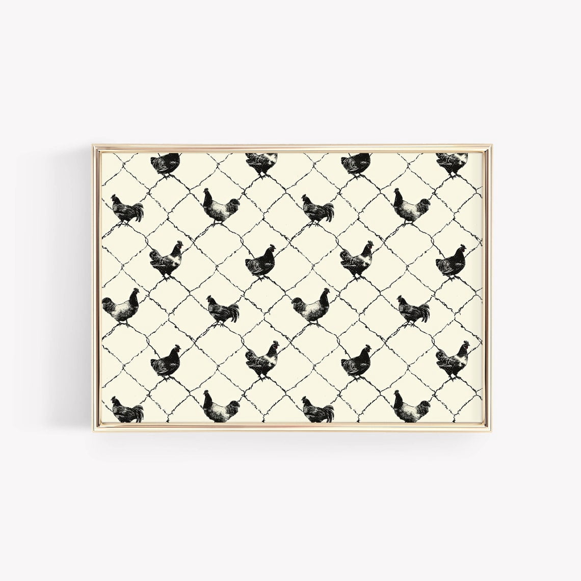 Chicken Wall Art Farmhouse Decor Modern Rustic Poster Aesthetic Room ...