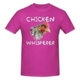 thumbnail image 1 of Chicken Whisper Men'S Basic Short Sleeve T-Shirt Fuchusia 4x-Large, 1 of 5
