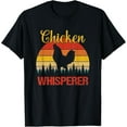 thumbnail image 1 of Chicken Whisperer Funny Retro Vintage Chicken Lover Farmer T-Shirt, 1 of 3
