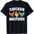 thumbnail image 1 of Chicken Whisperer Funny Vintage T-ShirtMen and women, Black T-shirt, size: Extra large, 1 of 4