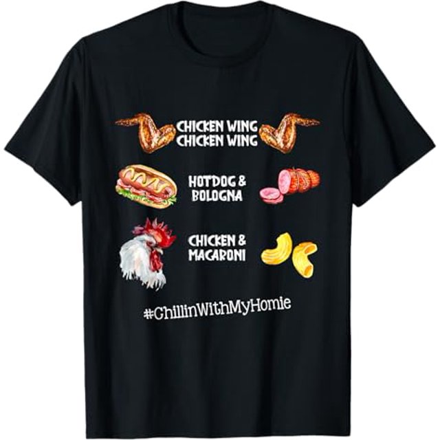 Chicken Wing Chicken Wing Hot Dog And Bologna TShirt