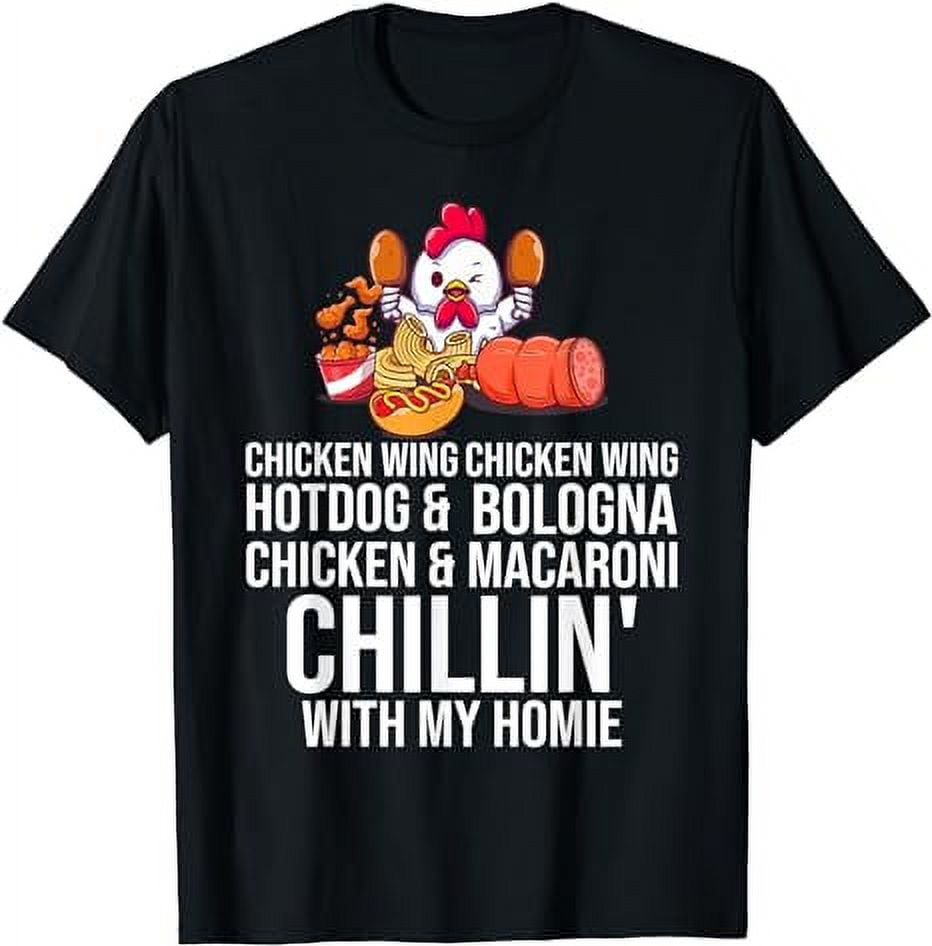 Chicken Wing Chicken Wing Hot Dog And Bologna TShirt