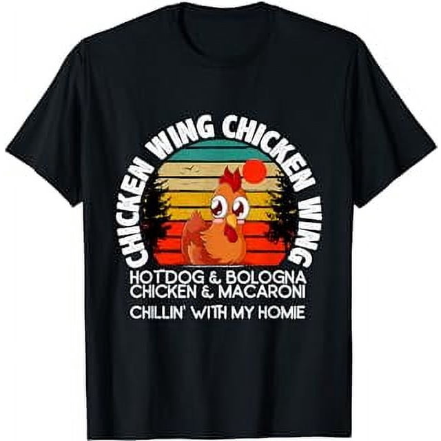 Chicken Wing Chicken Wing Hot Dog Bologna Macaroni TShirt