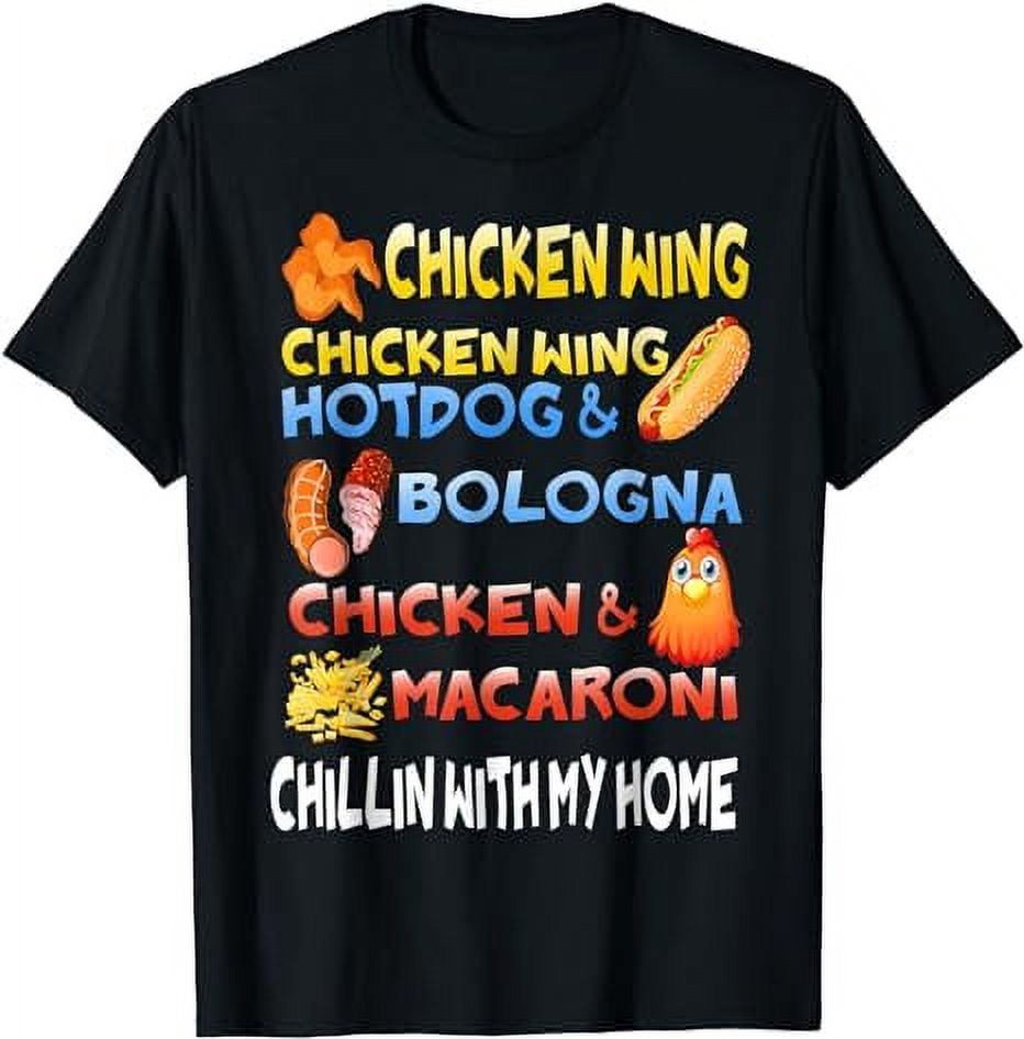 Chicken Wing Chicken Wing Hot Dog & Bologna Viral Song Lyric TShirt